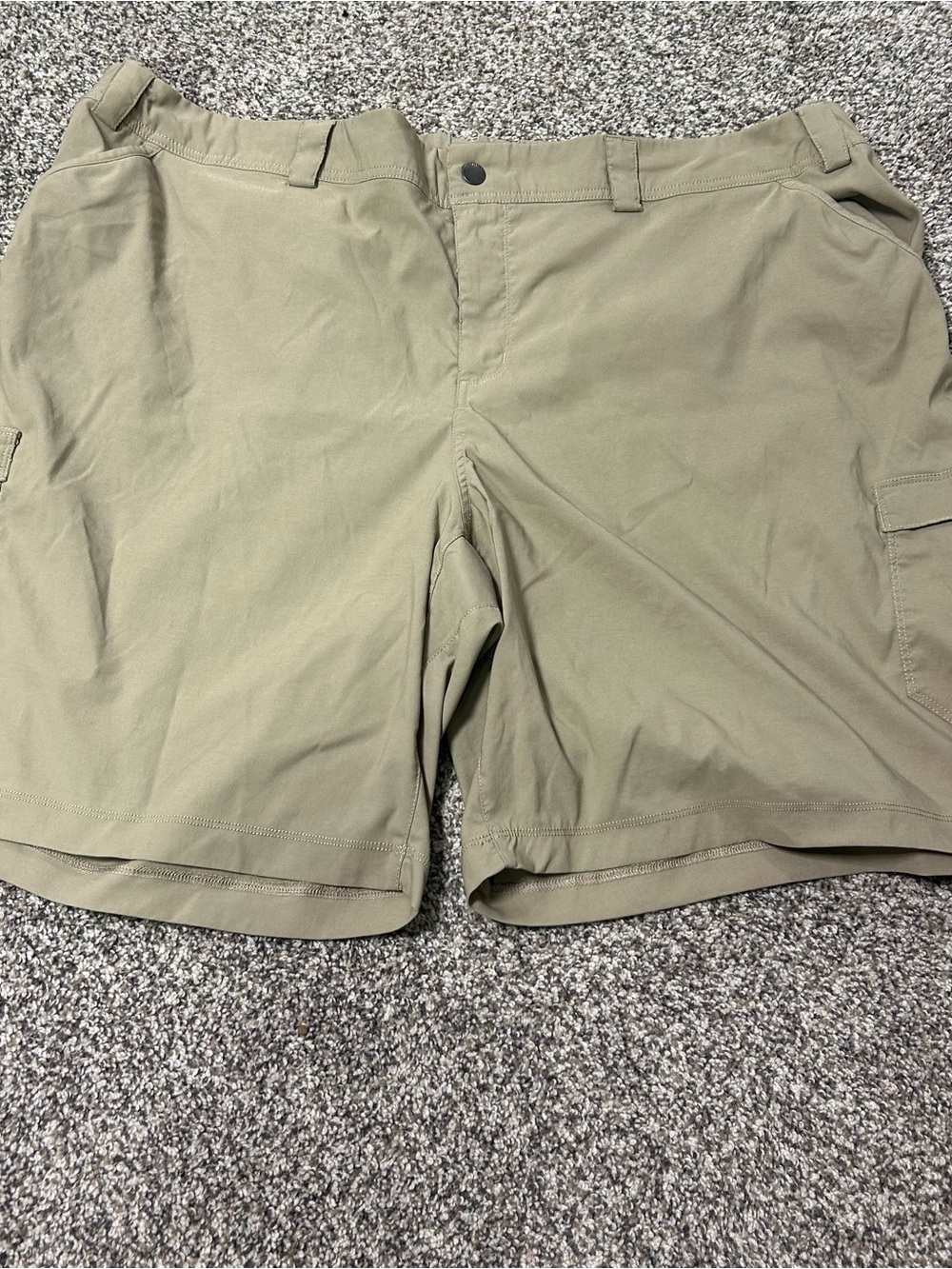 Duluth Trading Co Womens Tan Hiking Utility Shorts Size 26 Cargo Nylon Outdoors